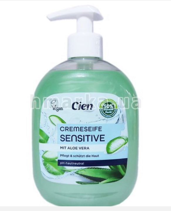 CIEN Cream Soap Sensitive with Aloe Vera (500 ml)