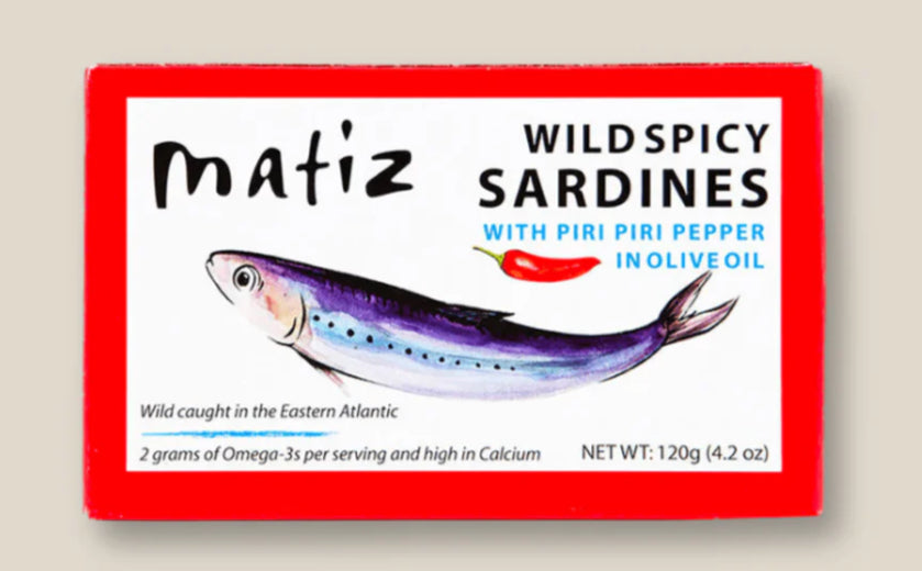 SARDINES IN OLIVE OIL, 120GR/ 4.2 OZ TIN/ DLC: 31Déc27