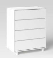 
              Modern 4 Drawer Dresser White - Room Essentials
            