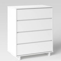 Modern 4 Drawer Dresser White - Room Essentials