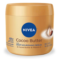 NIVEA Cocoa Butter Body Cream with Deep Nourishing Serum، 16 Ounce - Intense Moisture (454g)