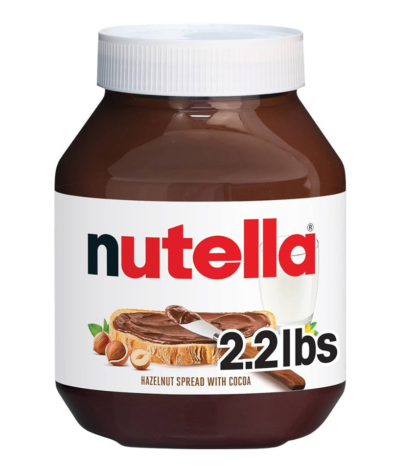 Nutella Hazelnut Spread with Cocoa, 33.5 oz, 2-count (950g) DLC: Mars 25