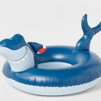 Kids' Shark Pool Float Blue - Sun Squad (127.9 cm x 57.7 cm)