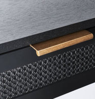 
              East Bluff Woven Drawer Console Table Black - Threshold designed with Studio McGee (L 1m x 50cm, La 35cm, H75cm)
            