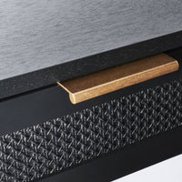 East Bluff Woven Drawer Console Table Black - Threshold designed with Studio McGee (L 1m x 50cm, La 35cm, H75cm)