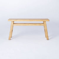 Thatcher Wood Bench Natural - Threshold designed with Studio McGee  (L 90cm, La 25cm, H 45cm)