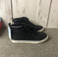 
              Boys Cat & Jack Black Florian High Top Zipper Sneakers Shoes Size 2
            