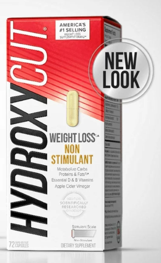 Hydroxycut Pro Clinical Non-Stimulant Weight Loss Supplement with Apple Cider Vinegar, 72 Capsules