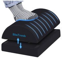 
              BlissTrends Foot Rest for Under Desk at Work-Versatile Foot Stool with Washable Cover-Comfortable Footrest with 2 Adjustable Heights for Car,Home and Office to Relieve Back,Lumbar,Knee Pain-
            