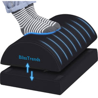 BlissTrends Foot Rest for Under Desk at Work-Versatile Foot Stool with Washable Cover-Comfortable Footrest with 2 Adjustable Heights for Car,Home and Office to Relieve Back,Lumbar,Knee Pain-