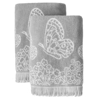 The Pioneer Woman Butterfly Garden 2-Pack Cotton Bath Towel Set, Classic Mint