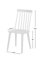 
              Set of 2 Lowry Dining Chairs Black - Lifestorey: Rubberwood Frame, Farmhouse Style, Spot Clean, 250lb Capacity
            