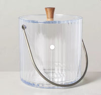 
              109oz Ribbed Clear Plastic Ice Bucket - Hearth & Hand with Magnolia
            