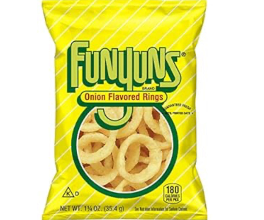 Funyuns Onion Flavored Rings, Snack Chips (34.4 g) DLC: Oct24