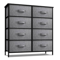 Sorbus Extra Wide Dresser Organizer With 8 Drawers - Black