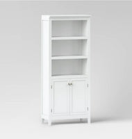 
              72" Carson 5 Shelf Bookcase with Doors White - Threshold
            