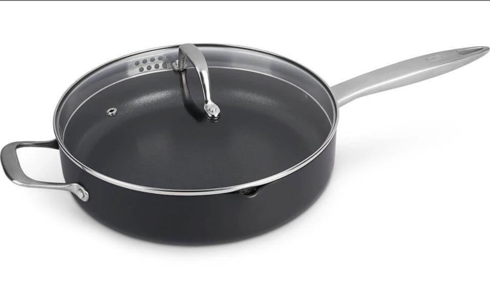 Zyliss Poêle à Frire Ultimate Pro Avec Couvercle En Verre 28 Cm – Casserole 3.75Qt 3.55L