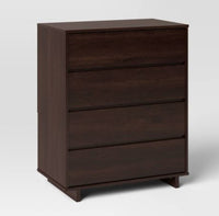 
              Modern 4 Drawer Dresser Espresso - Room Essentials MM
            