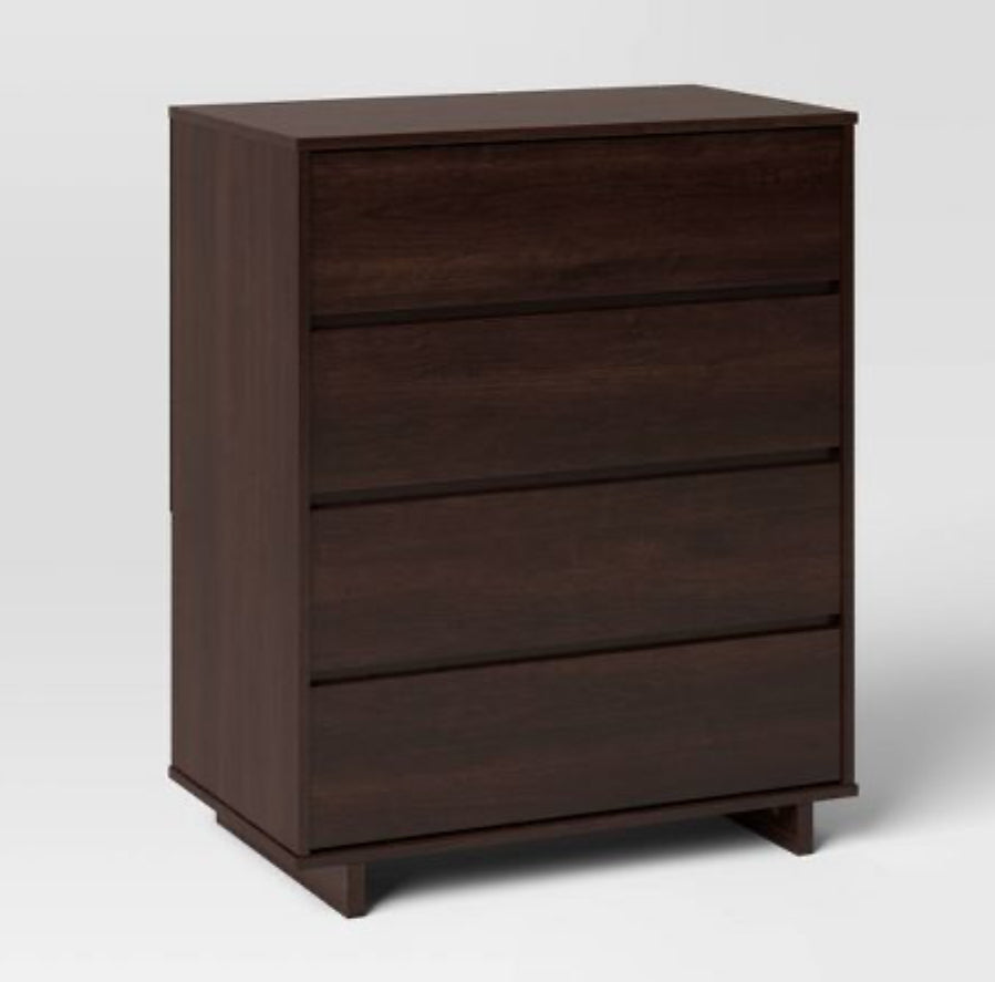 Modern 4 Drawer Dresser Espresso - Room Essentials MM