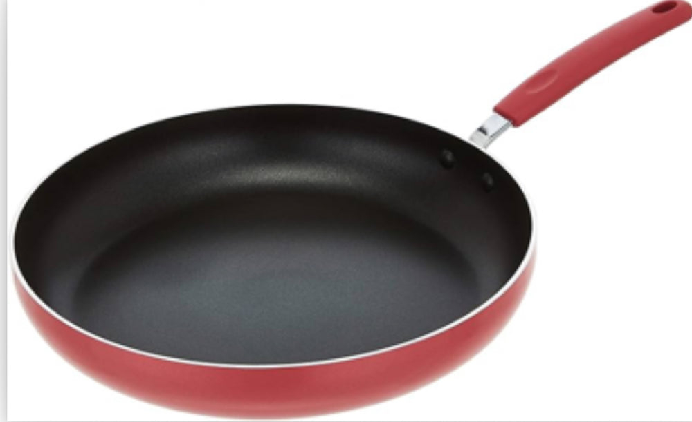 Basics Ceramic Non-Stick 10“ 25cm Inch Skillet, Red