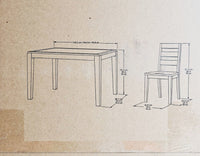 
              NEW* Pike & Main Dawson Mahogany 5pc Dining Set 1782860
            