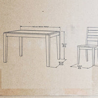 NEW* Pike & Main Dawson Mahogany 5pc Dining Set 1782860