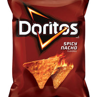 Doritos Chips de tortilla con sabor a nacho picante (49.6 g) DLC: Oct24