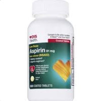 Cvs Health Lowe Dose Aspirin 81mg (500 Tablets) DLC: Janv26