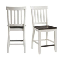 
              2pc Jamison Two-Tone Counter Height Barstool White - Picket House Furnishings
            