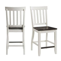 2pc Jamison Two-Tone Counter Height Barstool White - Picket House Furnishings