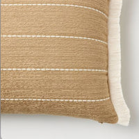 Promo * Oversized Embroidered Striped Lumbar Throw Pillow Brown - Threshold™ designed with Studio McGee