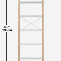 66.77" Bellwood 5 Tiered Freestanding Shelf Black/Natural - Umbra