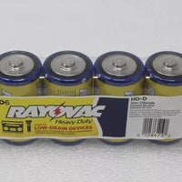 RAYOVAC Heavy Duty D Zinc Chloride Batteries Shrink-Wrapped 1.5V 6-Pack d6 hd-dd