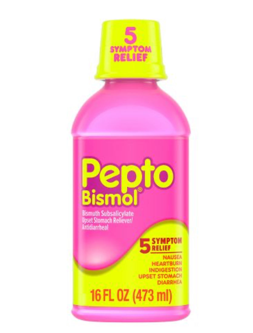 Pepto-Bismol 5 Symptom Stomach Relief - Original Liquid 16 FL OZ (473 ml) DLC: Juin25