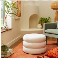 
              Molise Pouf Cream Faux Leather - Opalhouse designed with Jungalow 22 in L x 22 in W x 16H (56 cm x 56 cm x 41 cm)
            