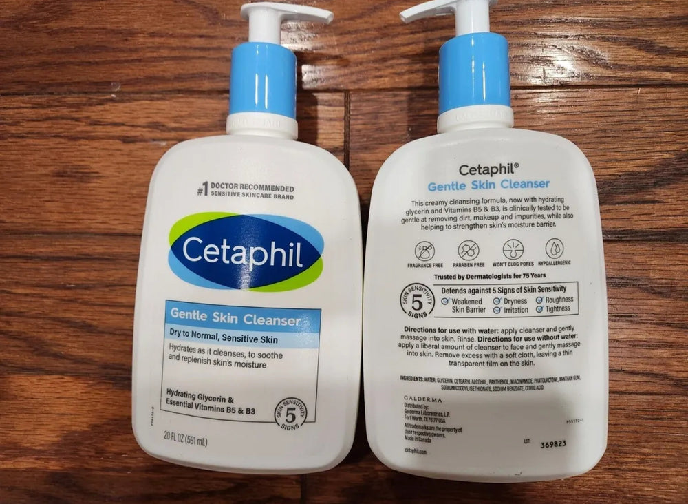 CETAPHIL GENTLE SKIN CLEANSER 20 FL OZ EA. HYDRATES AS IT CLEANSES HYDRATING