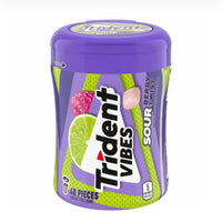 Trident Vibes Sour Sugar Free Gum Berry Twist Flavor (40 pièces)DLC: 20 Mai25