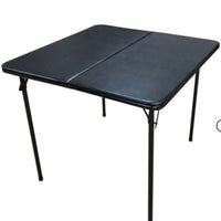 5pc Folding Table Set Black - Plastic Dev Group