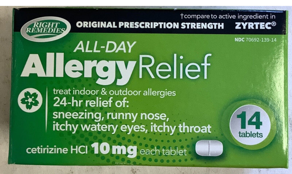 All-Day Allergy Relief 10mg/ (14 Tablets) Juillet27