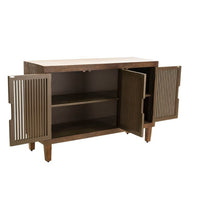 Sawyer 3 Door Cabinet Brown - Adore Decor (L 1m x 20cm, La 40cm, H 80cm,)