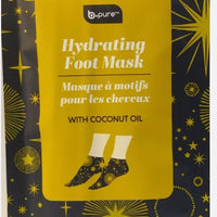 Bpure One Hydrating Foot Mask, One Printed Hair Mask Both With Coconut Oil (24 g)