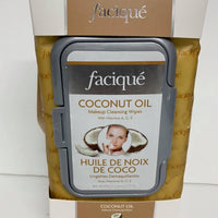 Faciqué Coconut Oil, Huile de noix de Coco (60 lingettes)