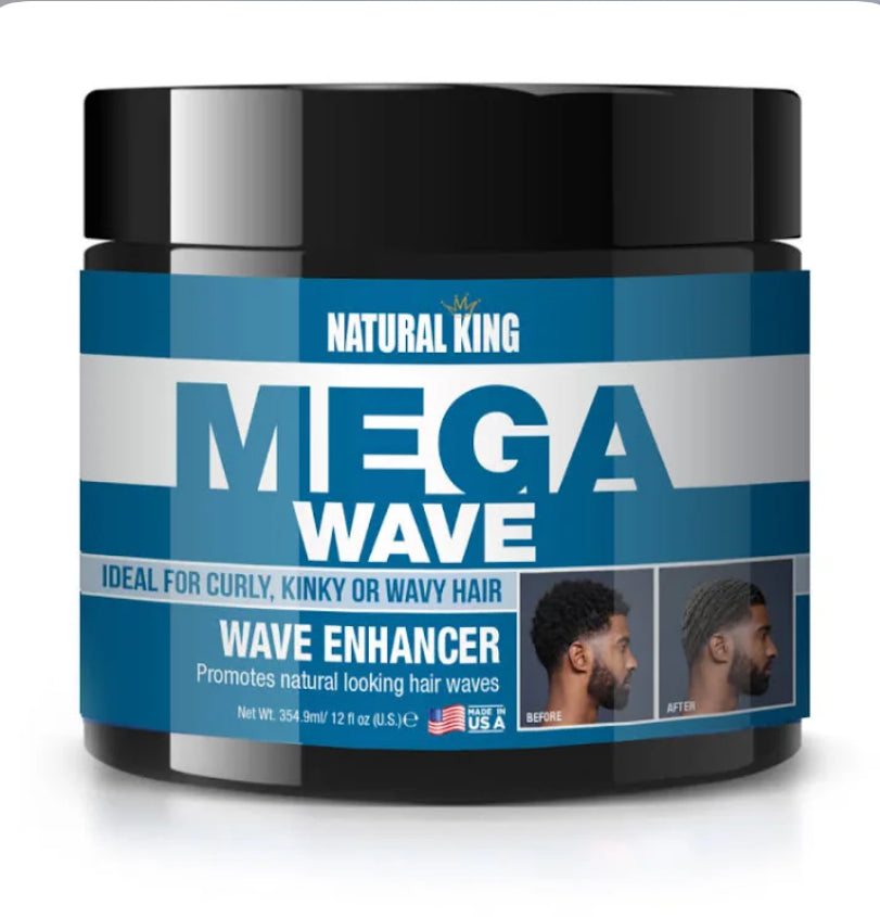 Natural King Mega Wave Wave Enhancer Hair Cream 12 oz