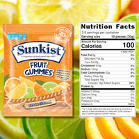 Sunkist Fruit Gummies 3.5 Oz / 100 G Sour Citrus DLC: 16 MAR25