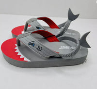 
              Sandales de requin gris Swiggles pour tout-petits garçons sangle à talon élastiq Size 5
            