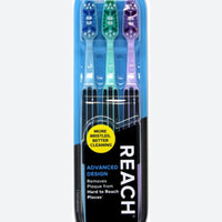 Pack de 3 brosses à dents moyennes Reach Advanced Design Full Head