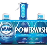 Dawn Platinum Powerwash - Jabón en aerosol para platos, repuesto de aroma fresco, 16 onzas