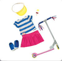 
              Our Generation Cute to Scoot with Scooter Accessory Fashion Outfit for 18" Dolls
            