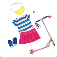 Our Generation Cute to Scoot with Scooter Accessory Fashion Outfit for 18" Dolls