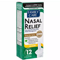 Family Care Spray de soulagement nasal pour soulager la congestion sévère 0,5 oz (15 ML)